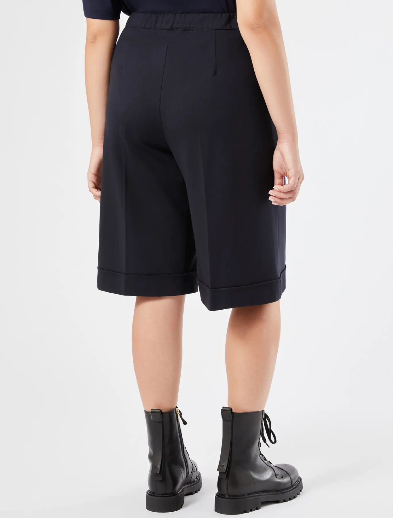 Marina Rinaldi Bermuda en jersey au point Milano BLEUMARINE Online