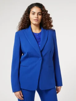 Marina Rinaldi Blazer en jersey stretch BLEUET Clearance