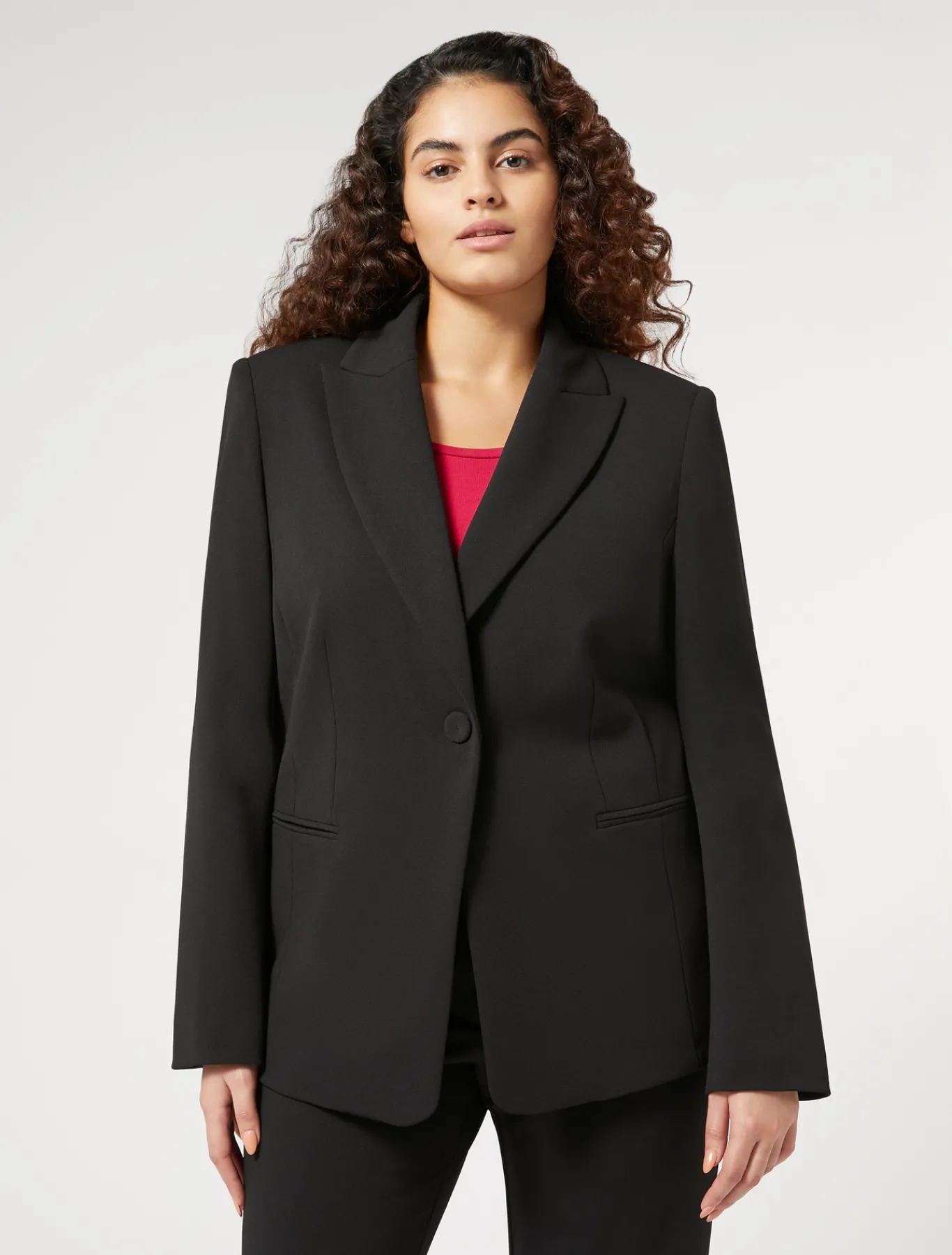 Marina Rinaldi Blazer en jersey stretch NOIR Fashion