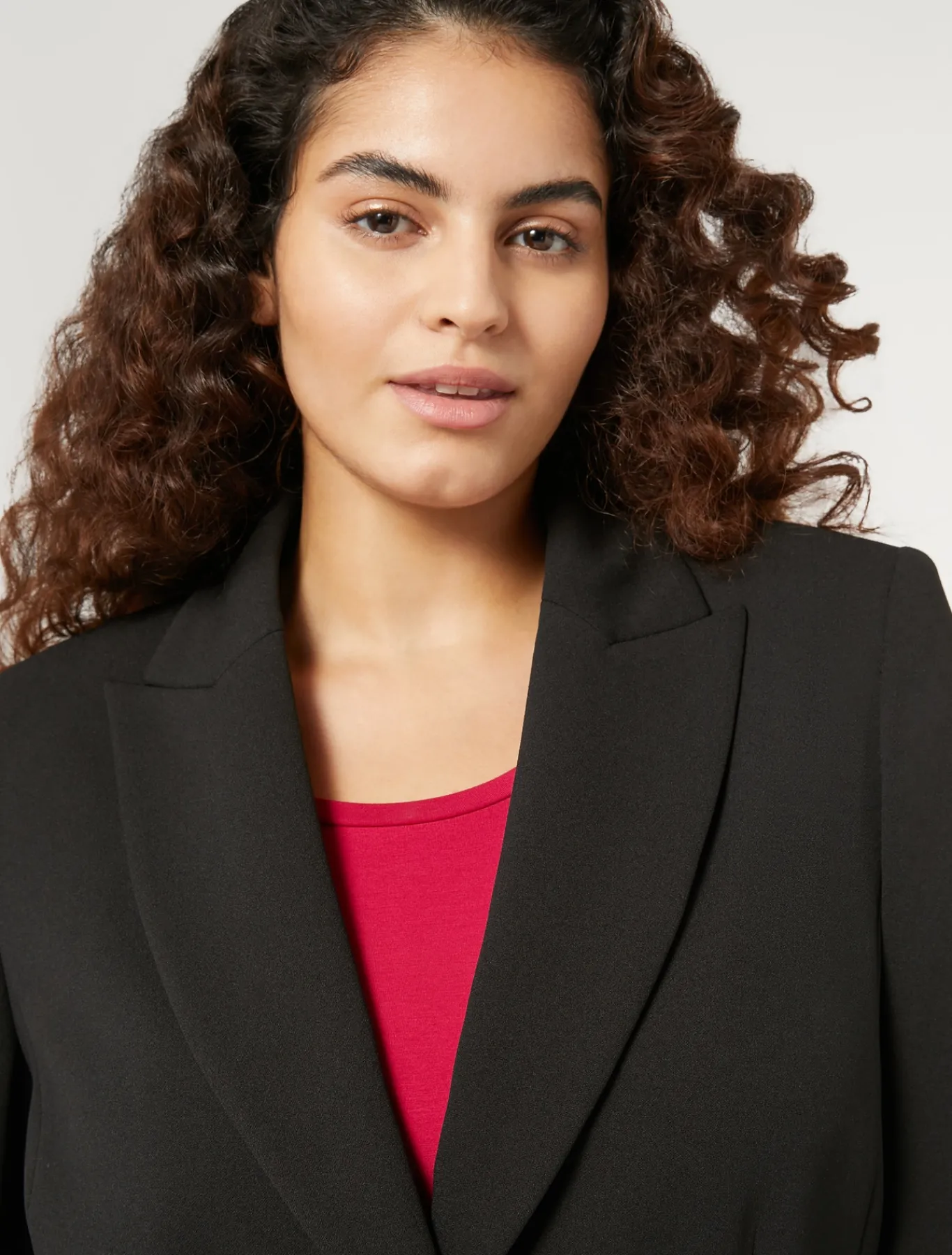 Marina Rinaldi Blazer en jersey stretch NOIR Fashion