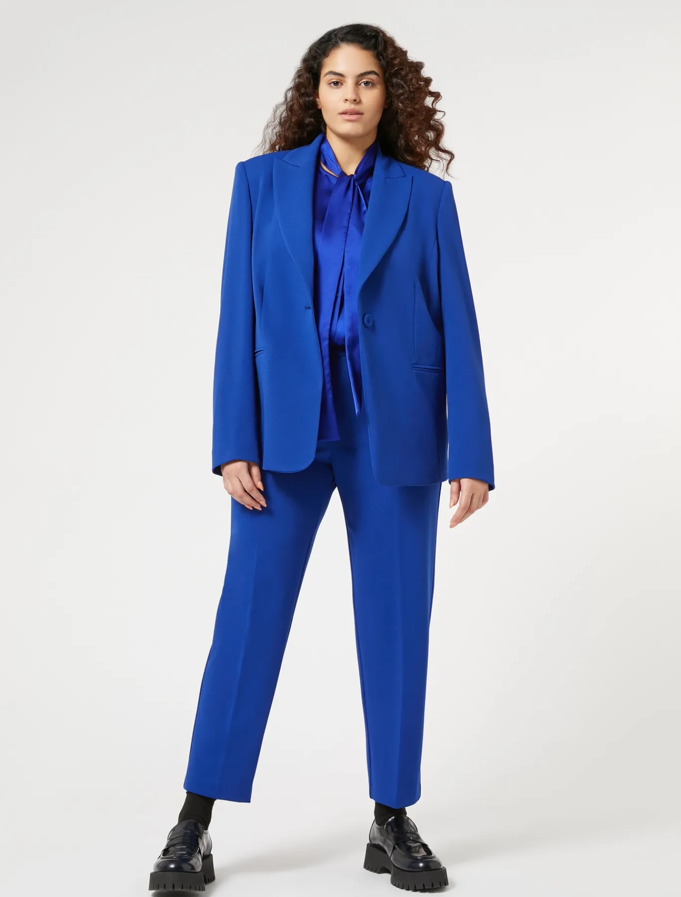 Marina Rinaldi Blazer en jersey stretch BLEUET Clearance