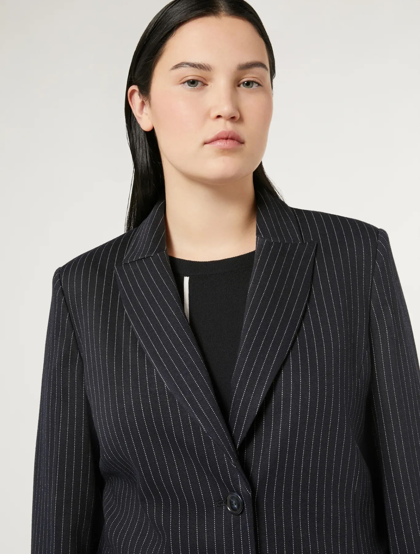 Marina Rinaldi Blazer en tissu point Milano BLEUMARINE Sale