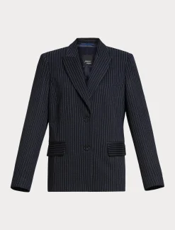 Marina Rinaldi Blazer en tissu point Milano BLEUMARINE Sale