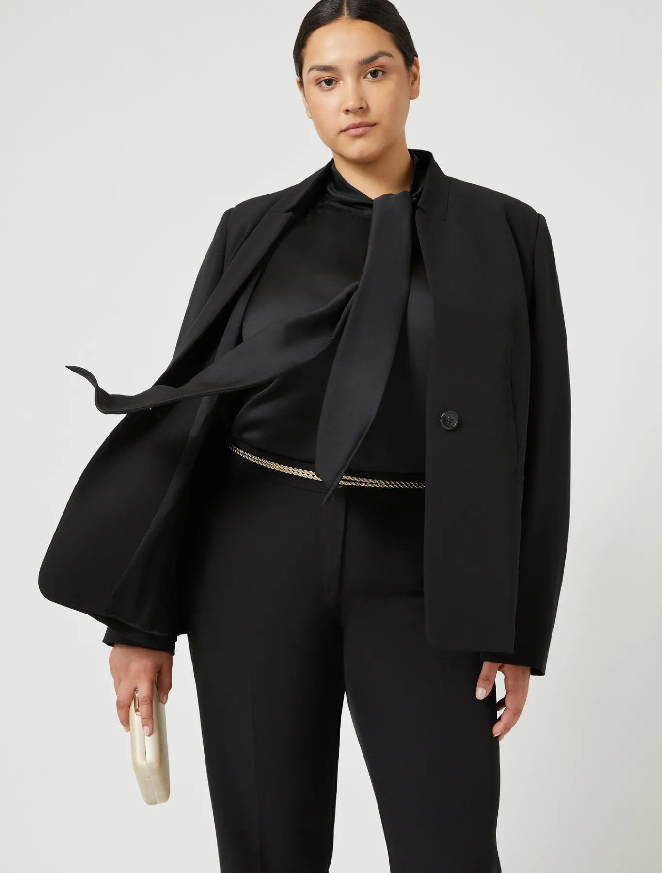 Marina Rinaldi Blazer en tissu technique NOIR Sale