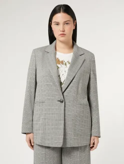Marina Rinaldi Blazer en toile de viscose NOIR Online