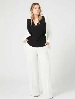 Marina Rinaldi Blazer en triacétate BLANC Clearance