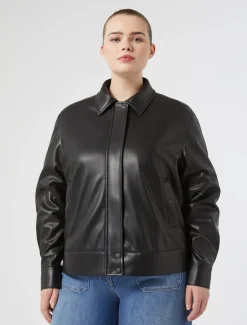 Marina Rinaldi Blouson bomber en jersey NOIR New