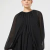 Marina Rinaldi Boléro en georgette NOIR Outlet