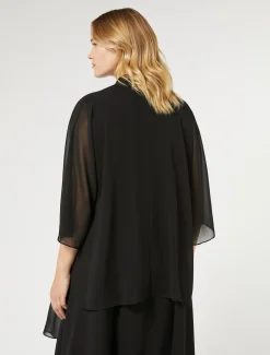Marina Rinaldi Boléro en georgette NOIR Hot