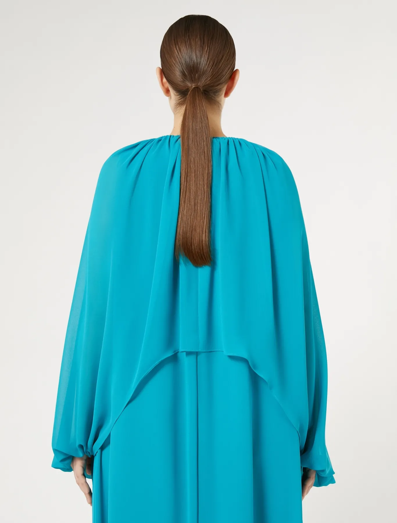 Marina Rinaldi Boléro en georgette TURQUOISE Sale
