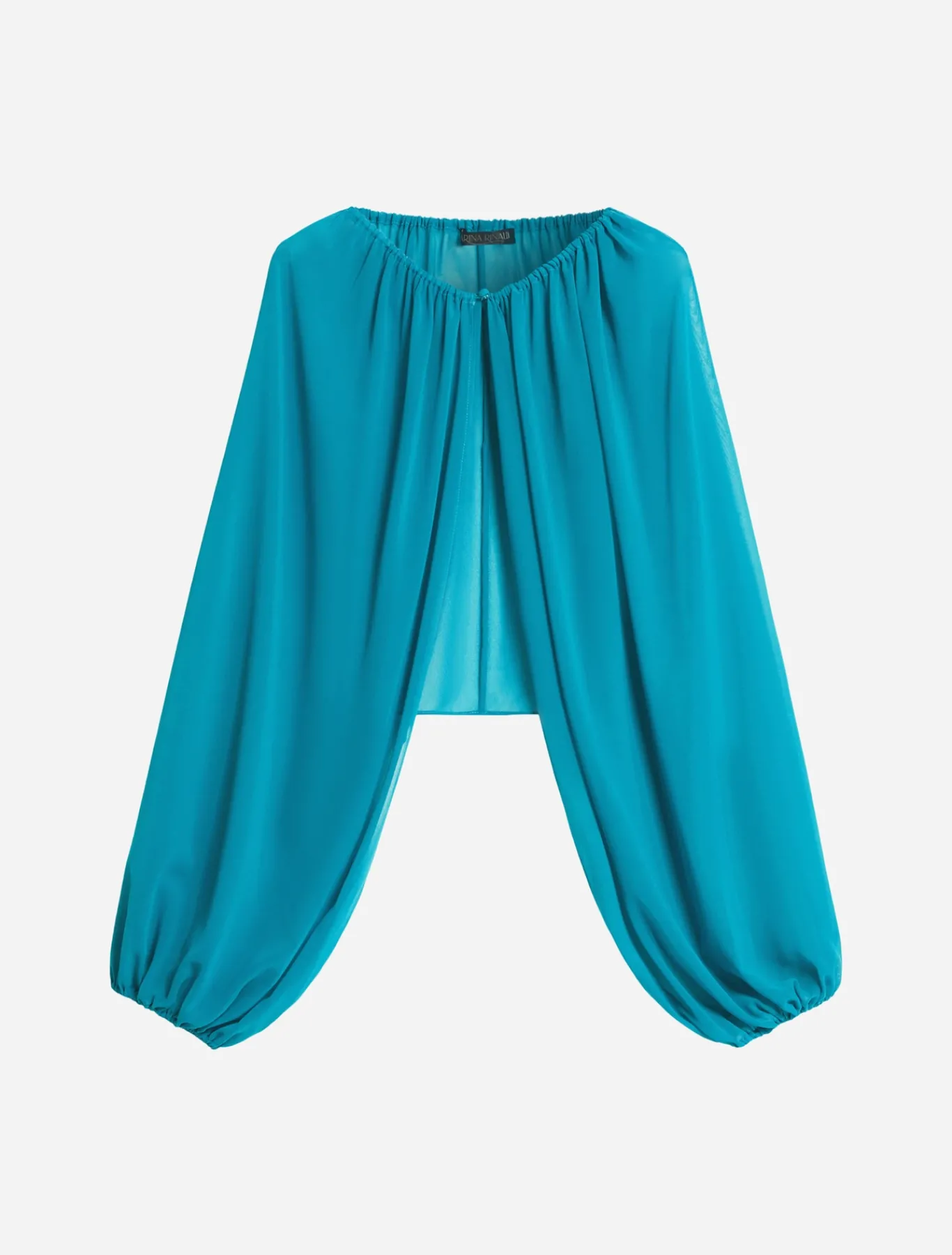 Marina Rinaldi Boléro en georgette TURQUOISE Sale