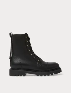 Marina Rinaldi Boots en cuir NOIR New