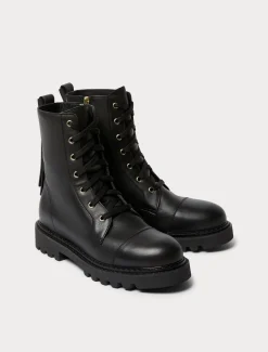 Marina Rinaldi Boots en cuir NOIR New