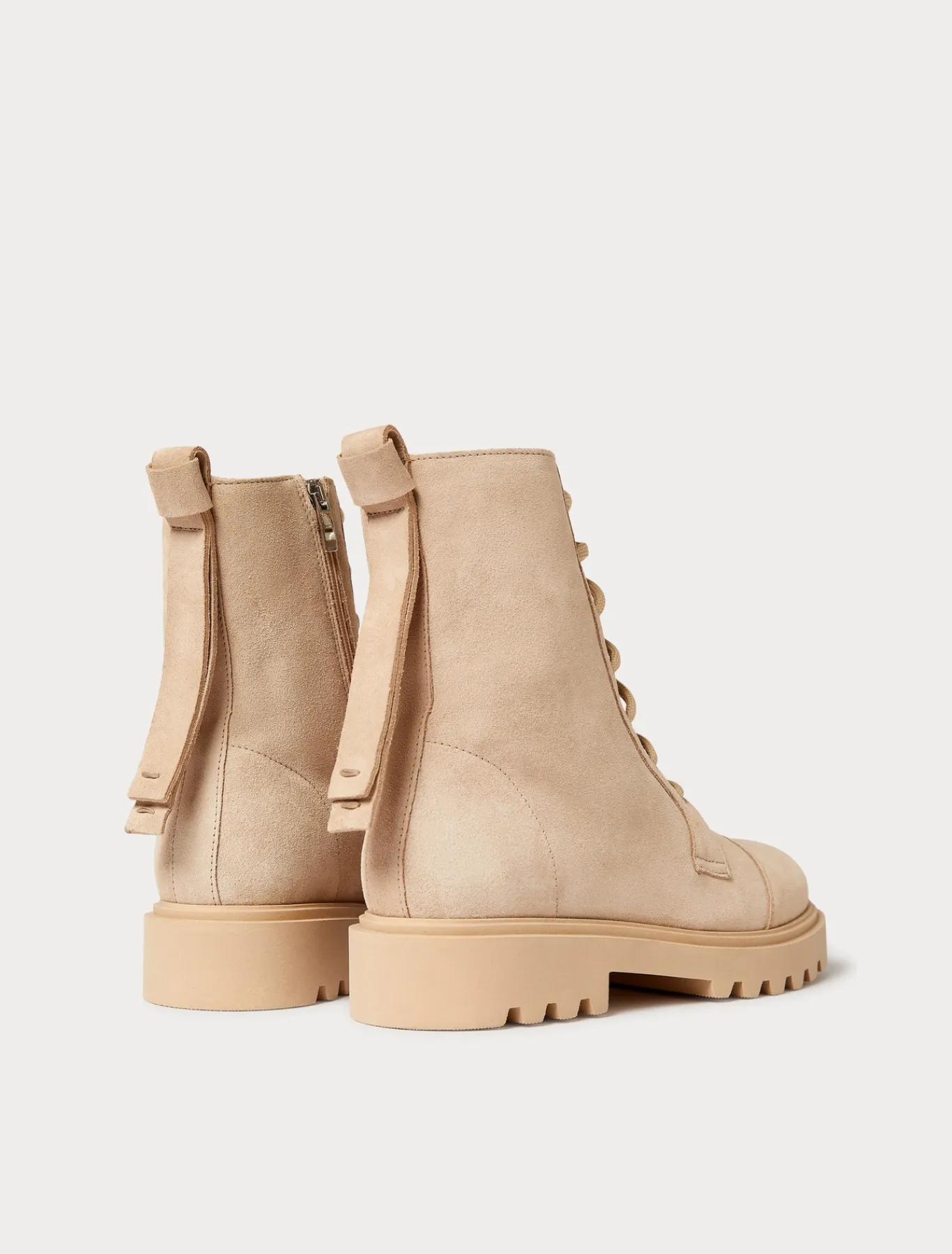 Marina Rinaldi Boots en cuir suédé BEIGE Sale