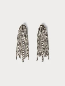 Marina Rinaldi Boucles d’oreilles chandelier avec strass ARGENT Fashion