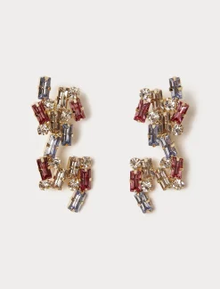 Marina Rinaldi Boucles d’oreilles pendantes avec cabochons ROSE New