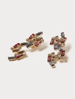 Marina Rinaldi Boucles d’oreilles pendantes avec cabochons ROSE New