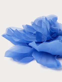 Marina Rinaldi Broche à fleur en organza BLEUET Sale