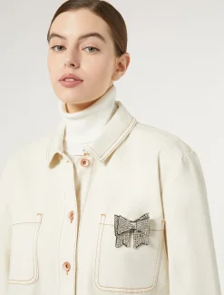 Marina Rinaldi Broche avec strass NOIR Online
