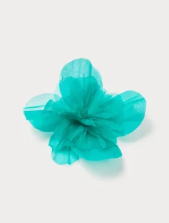 Marina Rinaldi Broche en organza de soie VERT Online