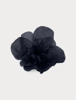Marina Rinaldi Broche en organza de soie BLEU Best