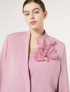 Marina Rinaldi Broche en organza de soie ROSE Sale