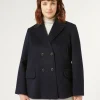 Marina Rinaldi Caban en drap de laine BLEUNUIT Outlet