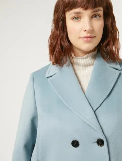 Marina Rinaldi Caban en drap de laine BLEUNUANCE' Outlet
