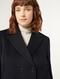 Marina Rinaldi Caban en drap de laine BLEUNUIT Outlet