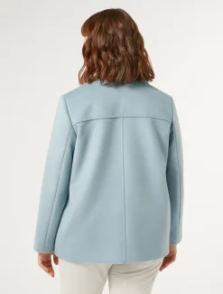 Marina Rinaldi Caban en drap de laine BLEUNUANCE' Outlet