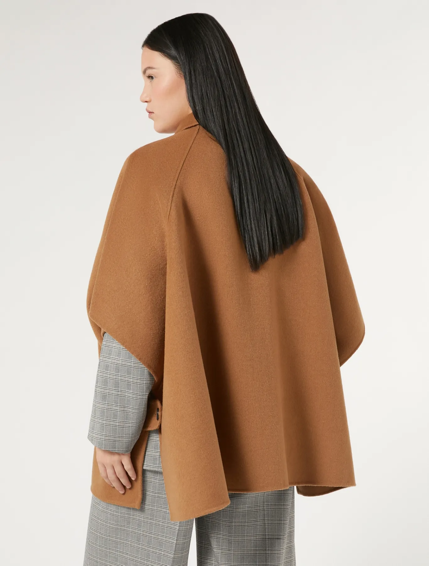 Marina Rinaldi Cape en double laine BISCUIT Best