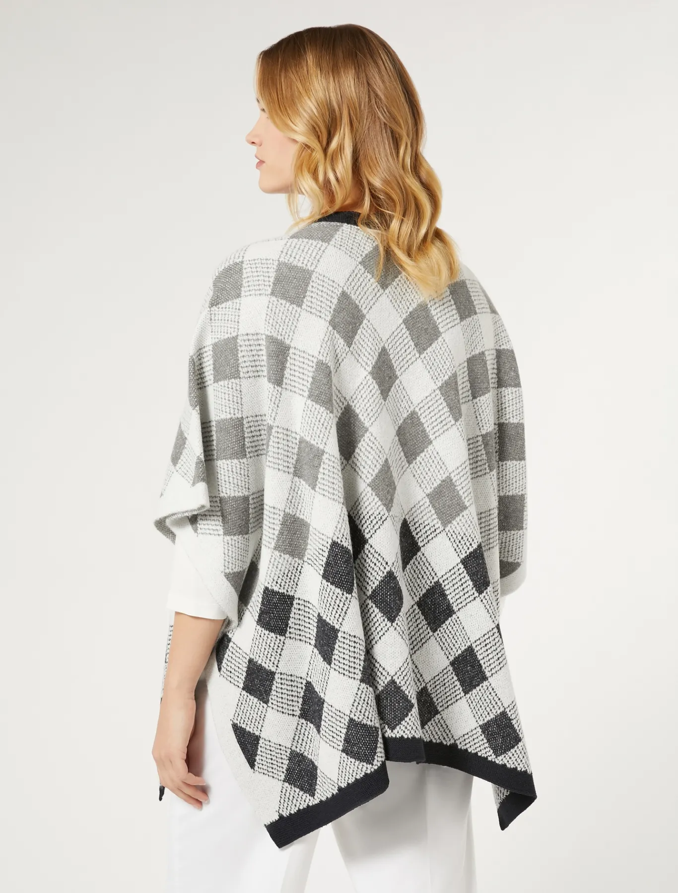 Marina Rinaldi Cape en jacquard piqué GRISMOYEN Online