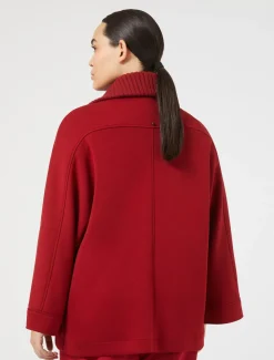 Marina Rinaldi Cape en jersey ROUGE New
