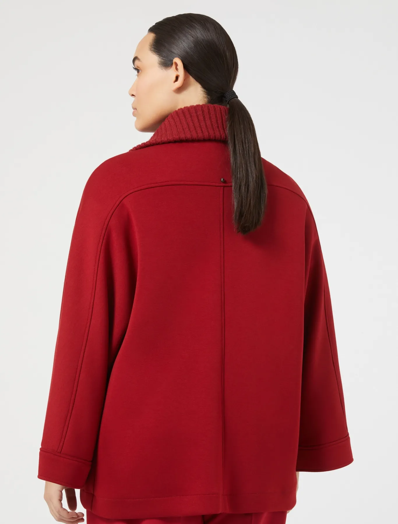 Marina Rinaldi Cape en jersey ROUGE New