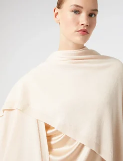 Marina Rinaldi Cape en laine cardée POUDRE Fashion