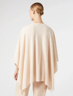 Marina Rinaldi Cape en laine cardée POUDRE Fashion