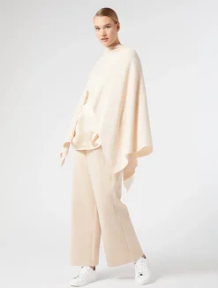 Marina Rinaldi Cape en laine cardée POUDRE Fashion