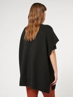 Marina Rinaldi Cape en laine mélangée NOIR Best