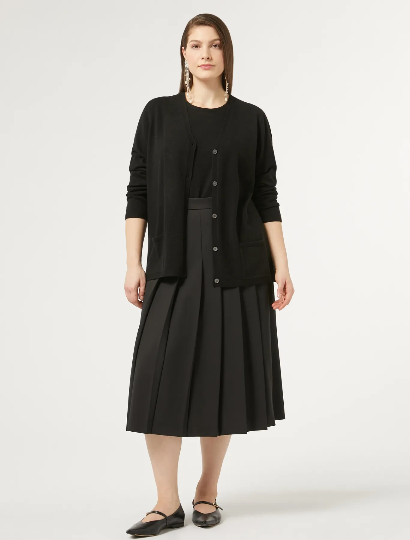 Marina Rinaldi Cardigan en cachemire NOIR Sale