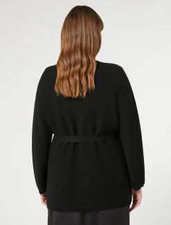 Marina Rinaldi Cardigan en coton NOIR Hot
