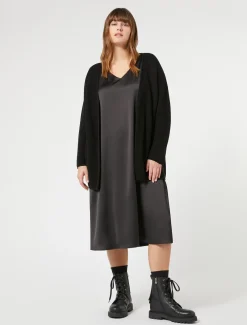 Marina Rinaldi Cardigan en coton NOIR Hot
