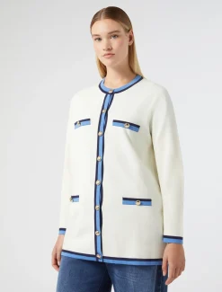 Marina Rinaldi Cardigan en coton modal IVOIRE Fashion