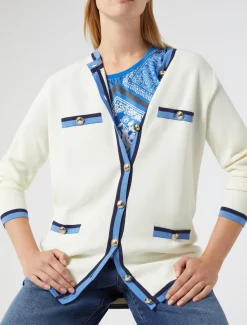 Marina Rinaldi Cardigan en coton modal IVOIRE Fashion