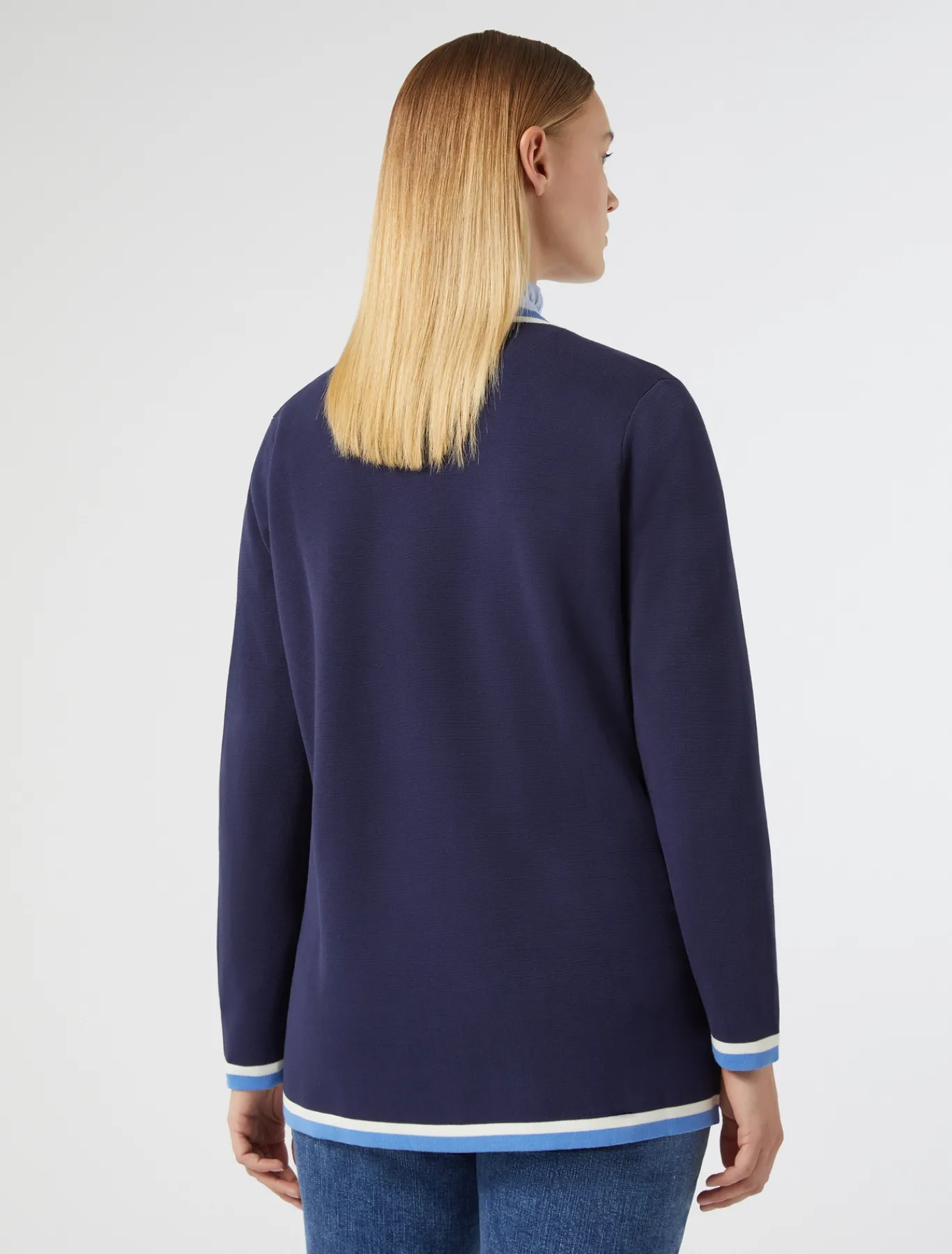 Marina Rinaldi Cardigan en coton modal BLEU Hot