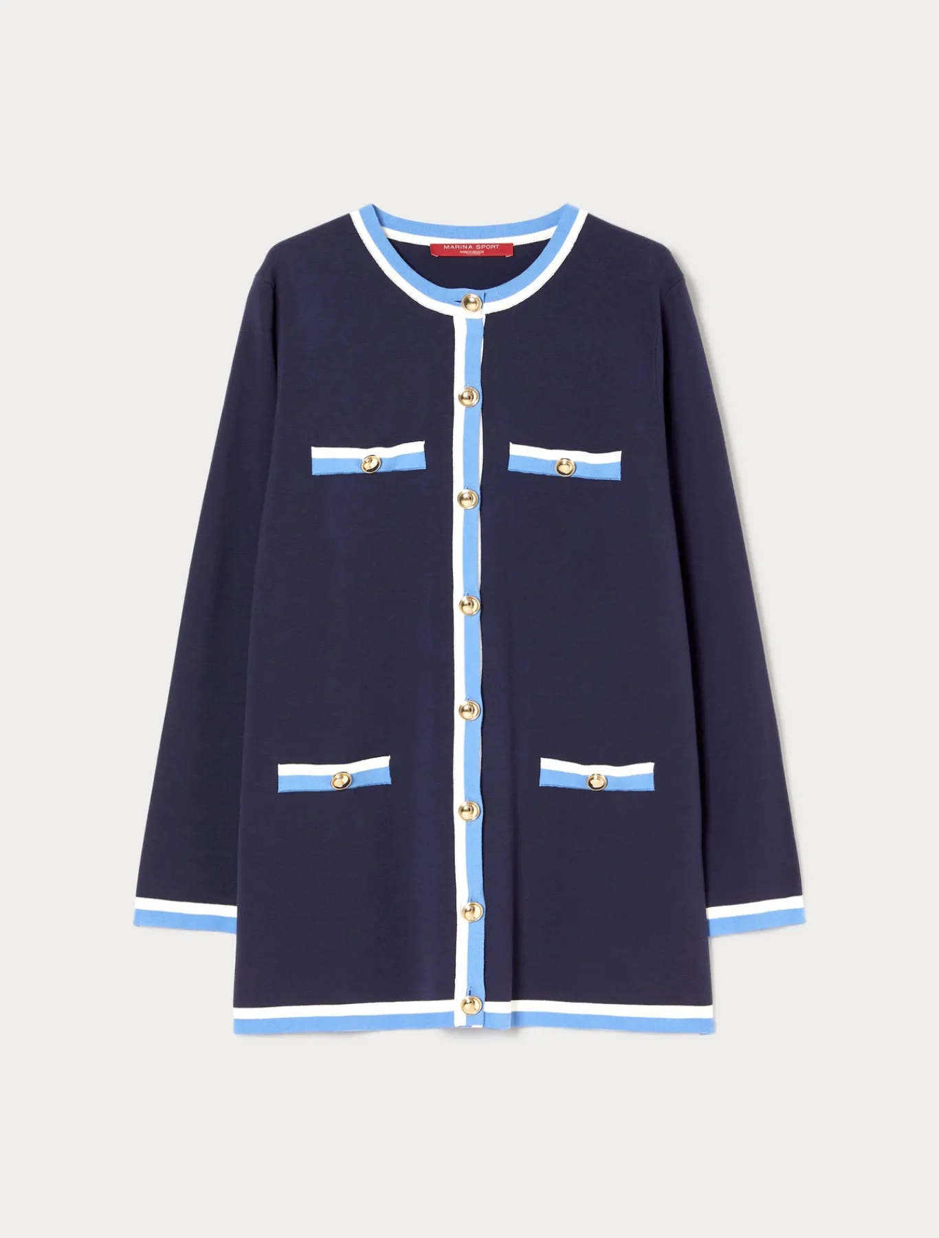Marina Rinaldi Cardigan en coton modal BLEU Hot