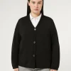 Marina Rinaldi Cardigan en fil de maille et laine NOIR Sale