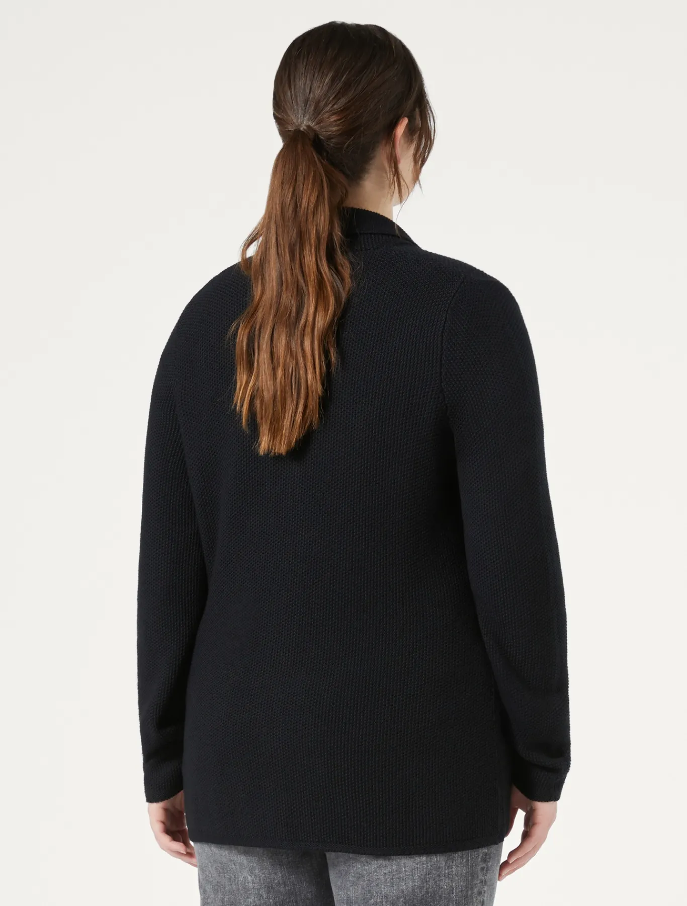 Marina Rinaldi Cardigan en fil de maille et laine NOIR Sale