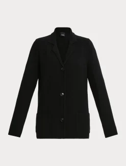Marina Rinaldi Cardigan en fil de maille et laine NOIR Sale