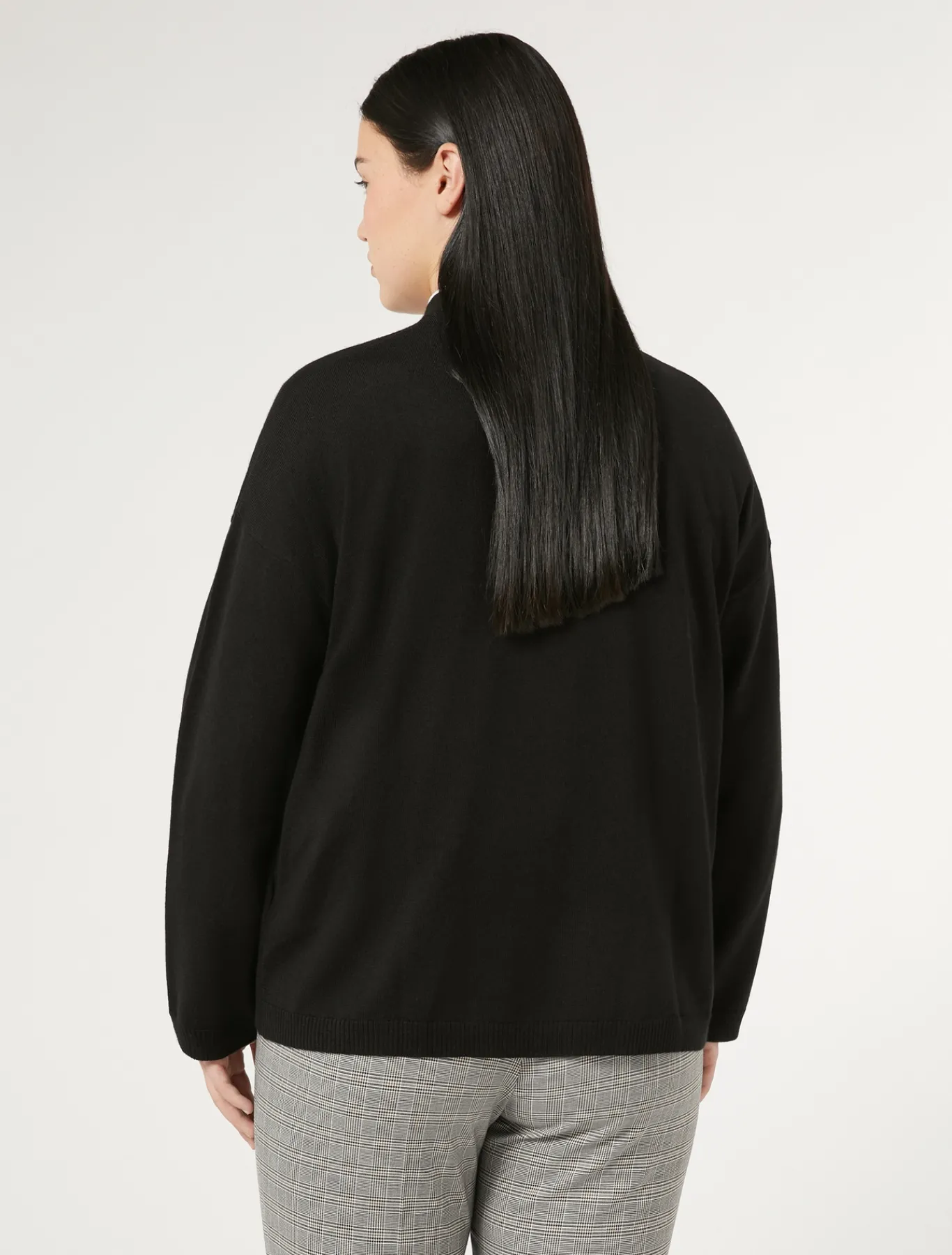 Marina Rinaldi Cardigan en fil de maille et laine NOIR Sale