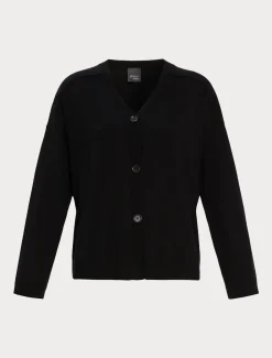 Marina Rinaldi Cardigan en fil de maille et laine NOIR Sale